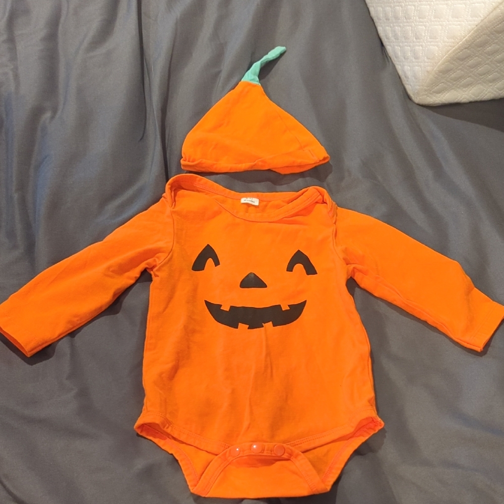 Orange Pumpkin Kids Costume